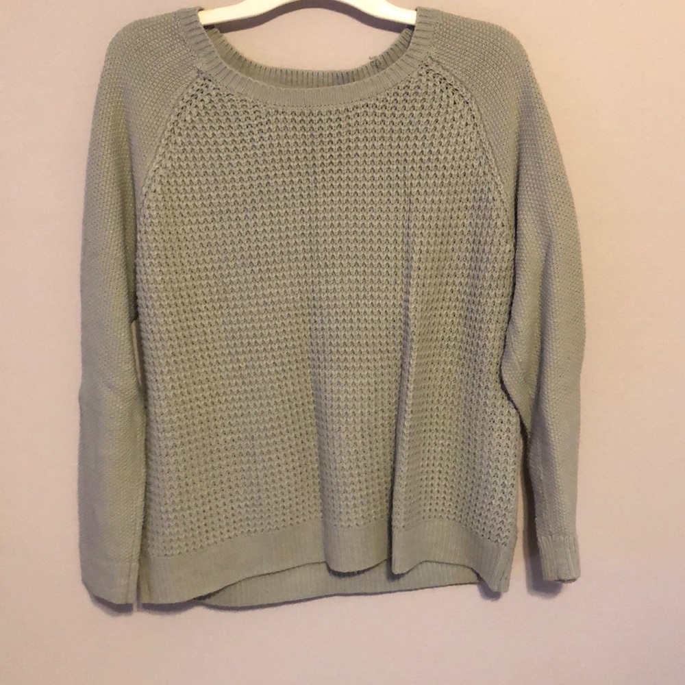 Waffle knit sweater
